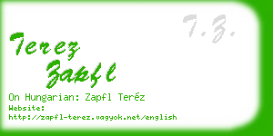 terez zapfl business card